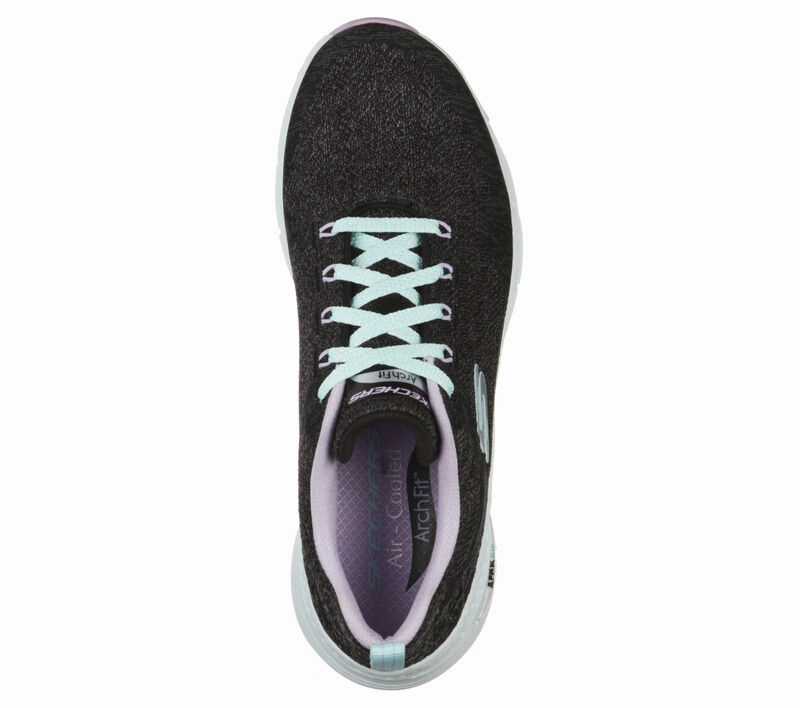 Arch Fit Comfy Wave Black/Lavender River Path Breathable Comfort
