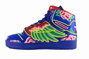 Adidas Jeremy Scott Wing "Chinese New Year" recreational running lightweight synthetic shoes
