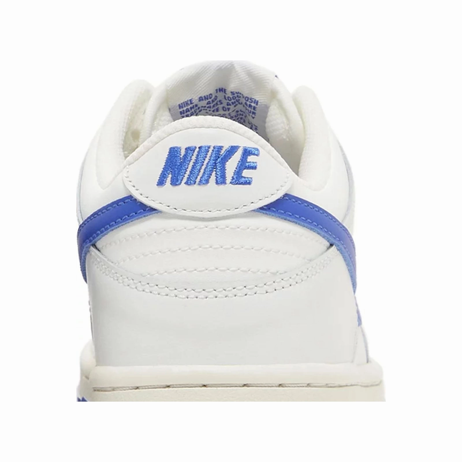 Nike Dunk Low (GS), Summit White Hyper Royal Bonded Overlays Thermal Regulating Interior
