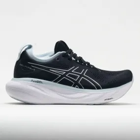 ASICS GEL-Nimbus 25 Women's  Black/Reborn Blue relay running shoe suitability Durable Footwear