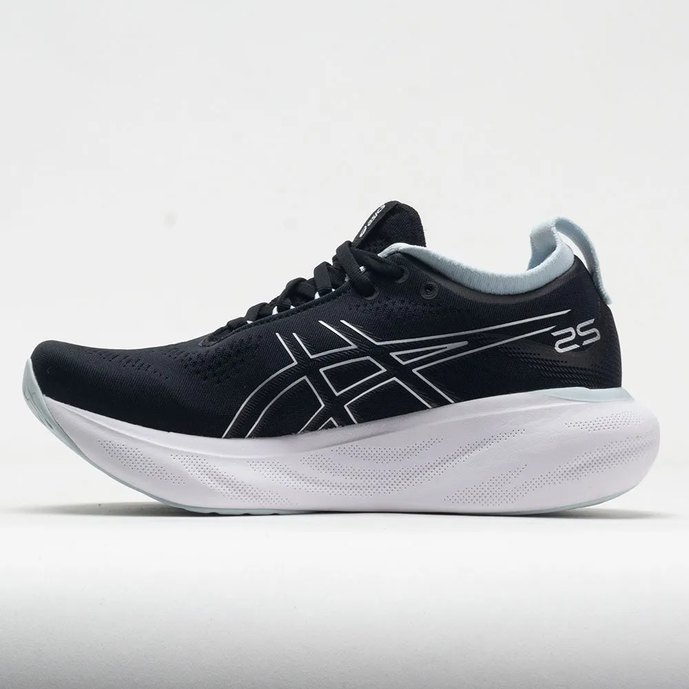 ASICS GEL-Nimbus 25 Women's  Black/Reborn Blue Comfort Molding modern - style shoes