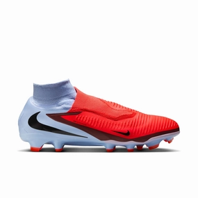 Nike Phantom 6 High Top 360 Pro FG Firm Ground Soccer Cleats - Royal Tint/ Bright Crimson Sport Design