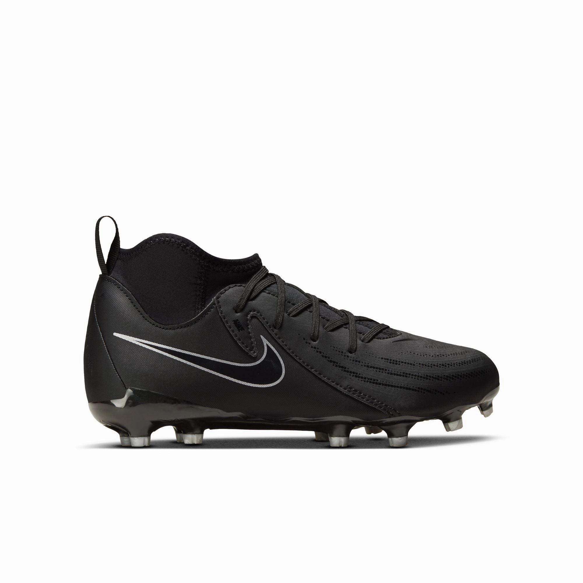 Dry Grip Nike Junior Phantom Luna II Academy FG Firm Ground Soccer Cleats - Black
