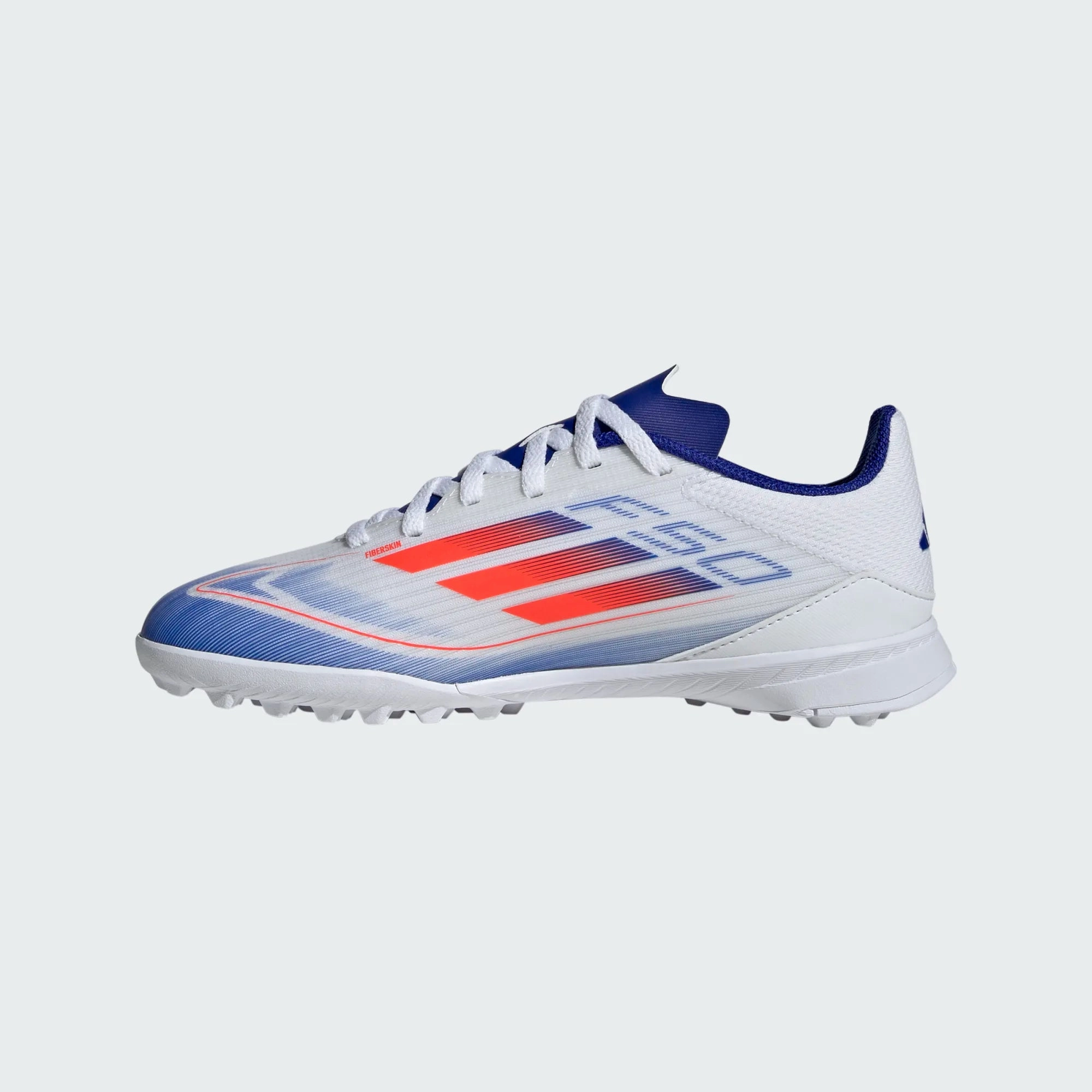 Game Ready Rotation Ready adidas F50 League TF Turf Junior- FTWWHT/SOLRED/LUCBLU
