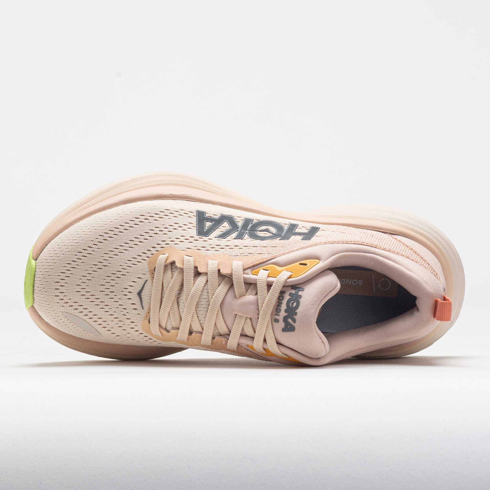 HOKA Bondi 8 Women's  Cream/Vanilla running footgear Grippy Sole