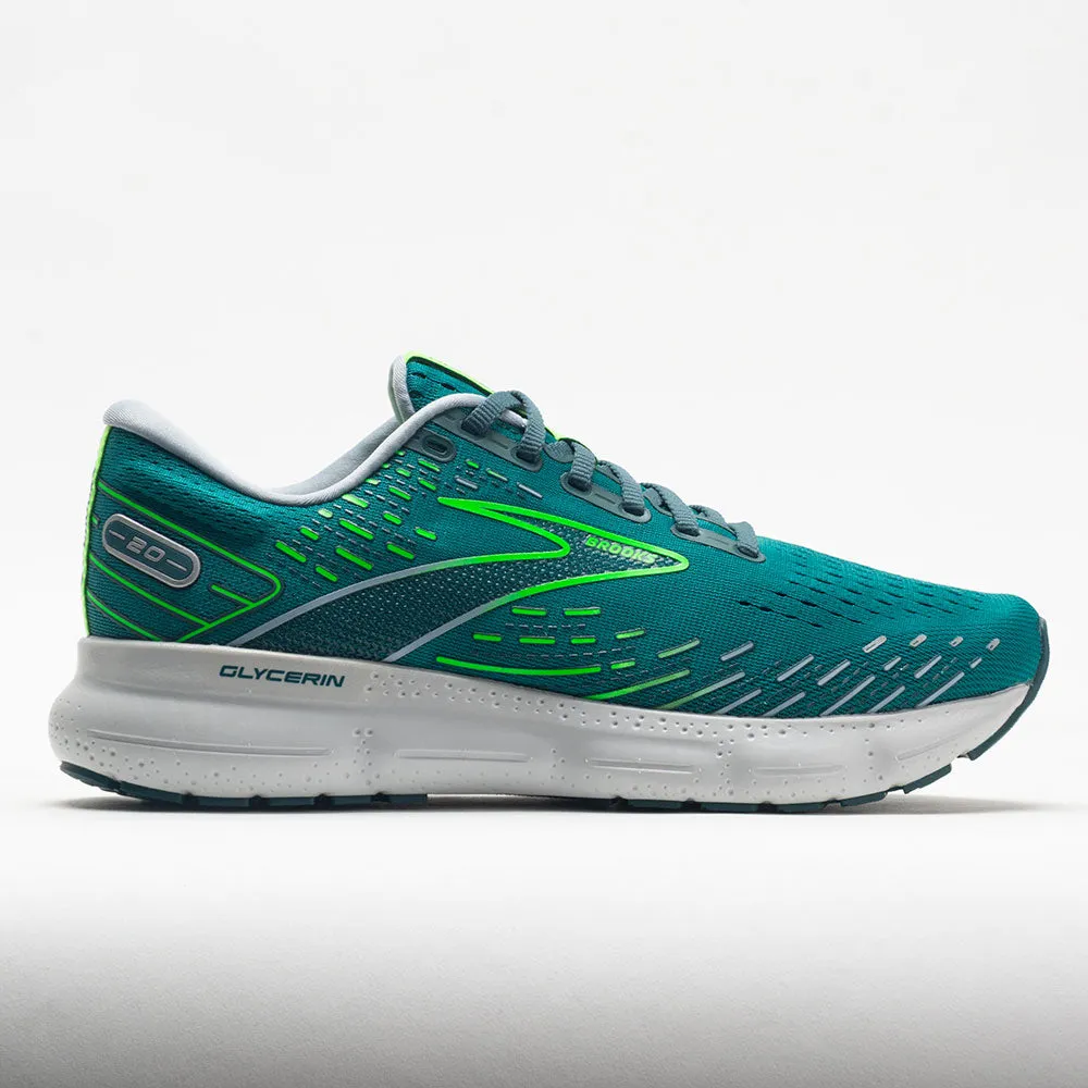 Brooks Glycerin 20 Men's  Kayaking/Heron/Green Gecko country roads