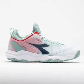 Diadora Speed Blushield Fly 4  AG Women's  White/Legion Blue/Surf Spray functional - feature shoes