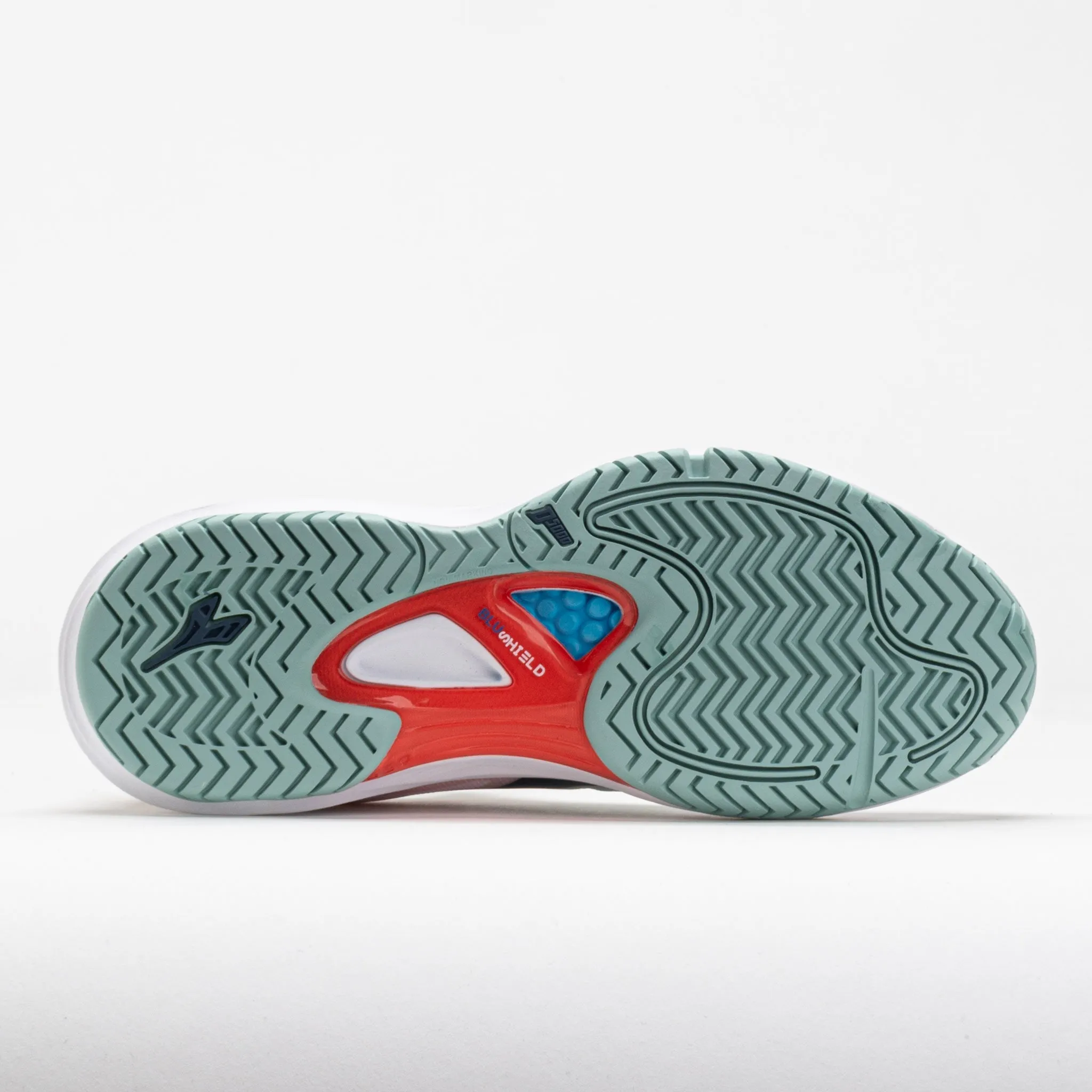 Heel - striker Diadora Speed Blushield Fly 4  AG Women's  White/Legion Blue/Surf Spray