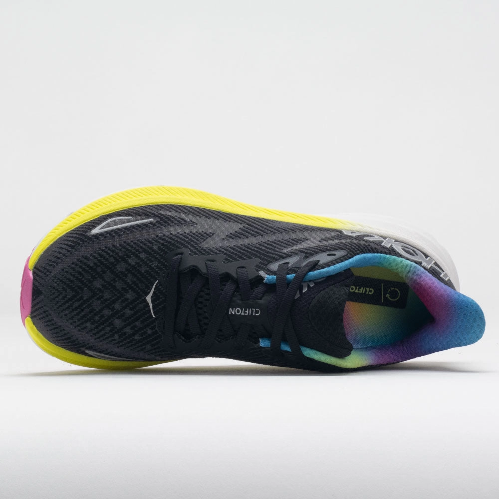 HOKA Clifton 9 Men's  Black/All Aboard Cool Weather Shock Cushion