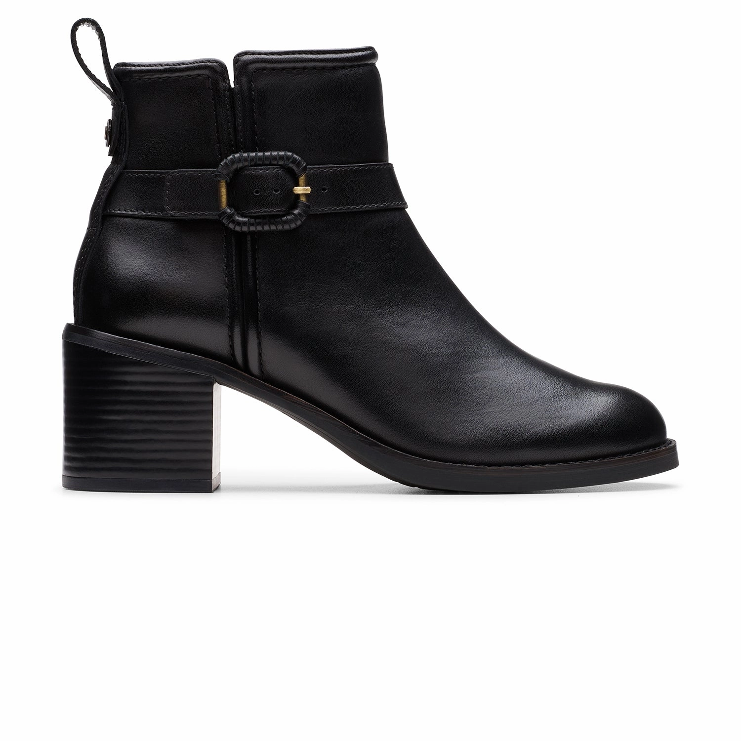 Comfortable Arch Womens - Chamberly Trim Black Leather