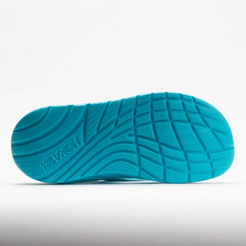 bowling shoes Shock   Absorbing Hoka One One Ora Recovery Flip Men's  Scuba Blue/Bellwether Blue