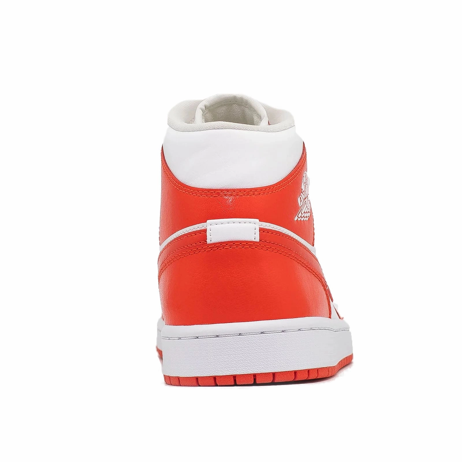 Women's Air Jordan 1 Mid, Habanero Red lug - sole shoes