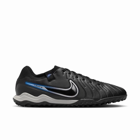 Nike React Legend 10 Pro TF Turf Soccer Shoe - Black/ Chrome - Hyper Royal Soft Touch Stamina Focus
