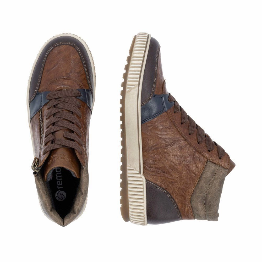 Fresh Look D0778-22 Ankle Lace/Zip RTex Brown Multi