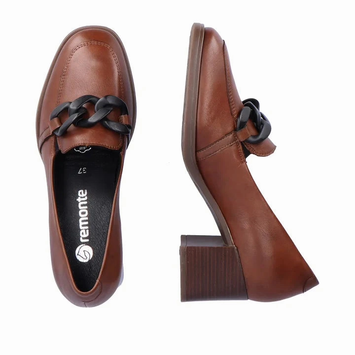 D0V00-22 Slip On Heel Chestnut Coffee Run