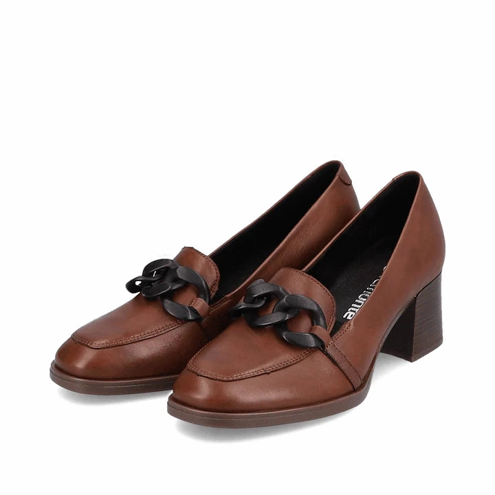 Sock Friendly D0V00-22 Slip On Heel Chestnut