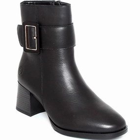 D0V80-00 Ankle Side Zip Buckle Black Perfect Fit