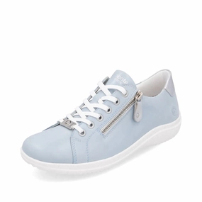 D1E03-13 Blue/Silver Lace/Side Zip Practical Footwear Warm Liner