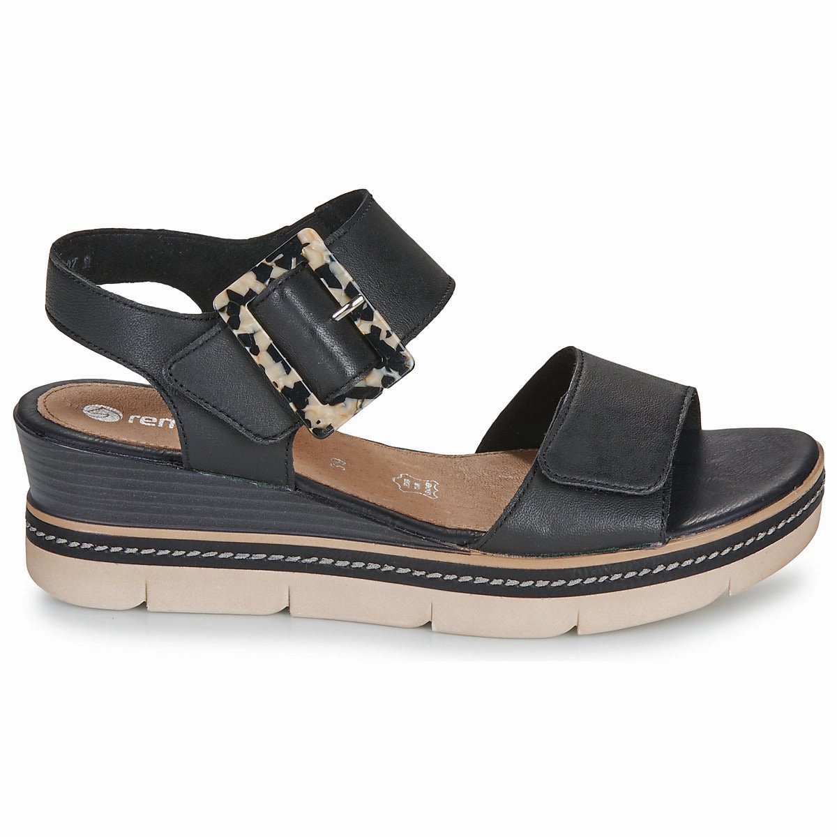 Neutral Look D2L53-00 Black Multi Velcro Leopard Buckle