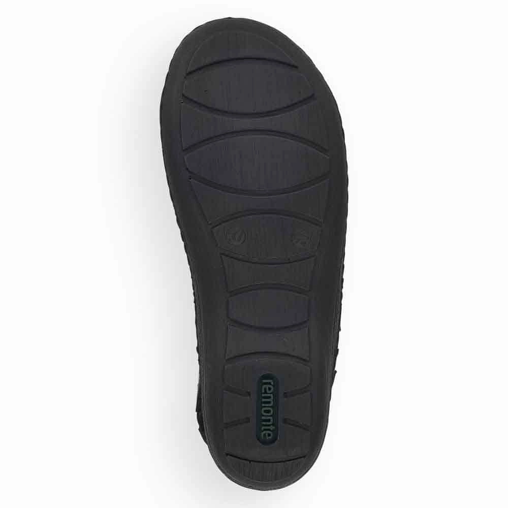 Outdoor Walking Comfort Slide Style D7647-01 Black