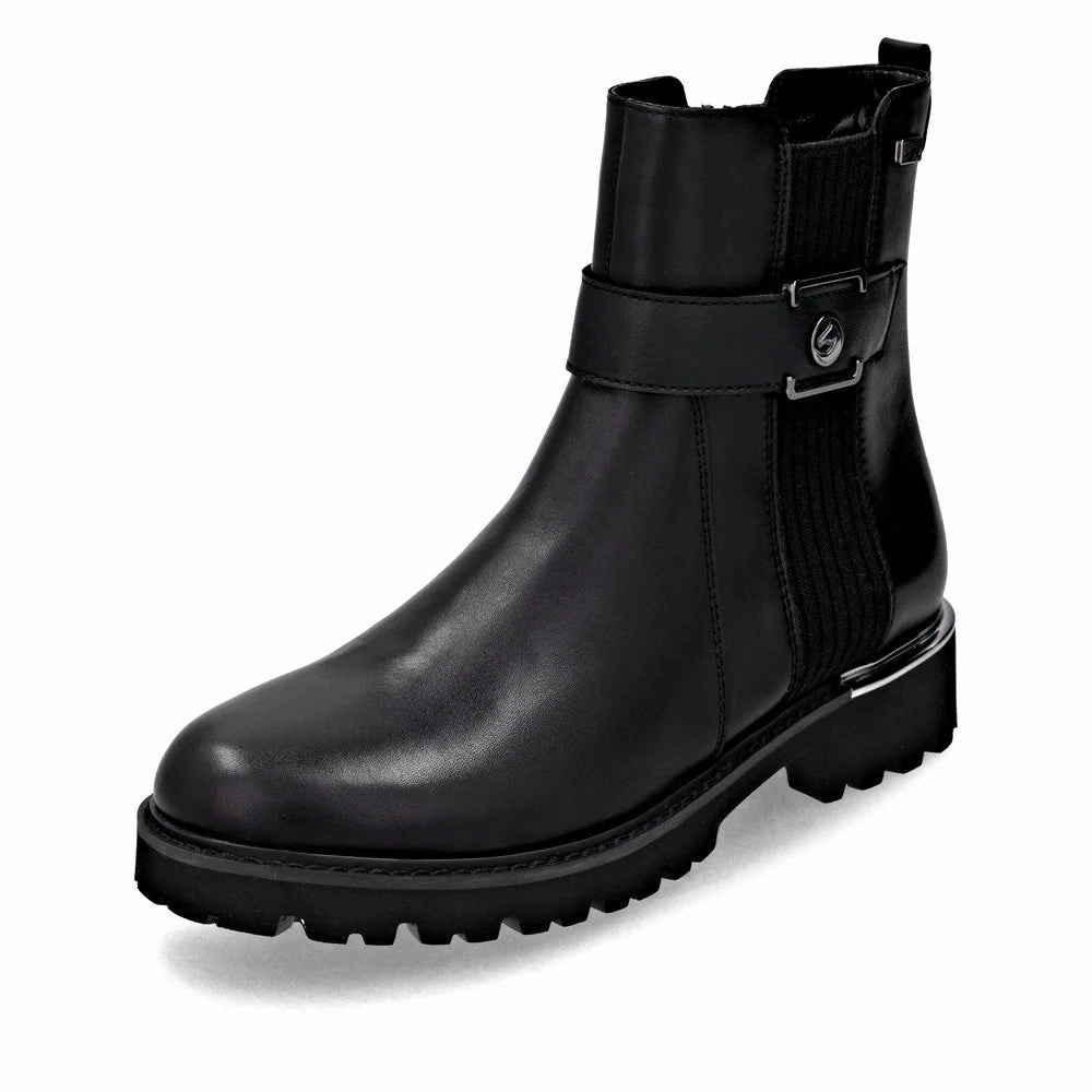 Comfortable Stability Outdoor Adventure D8654-00 Black Ankle Side Zip Buckle RTex