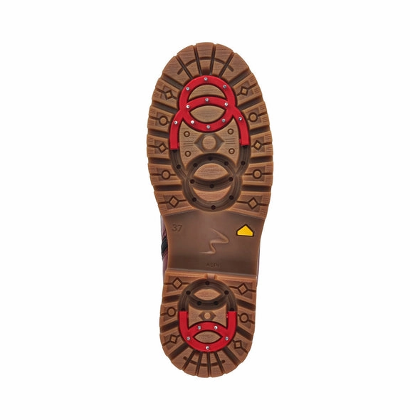 D9375-35 Red Tall Lace Knit Cuff RTex Seamless Stitching