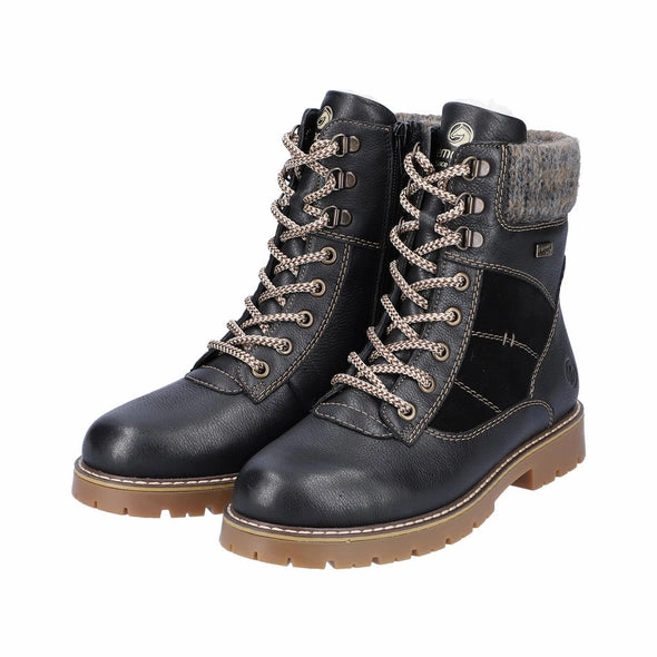 Comfort Cushion D9378-00 Black Ankle Lace Knit Cuff RTex