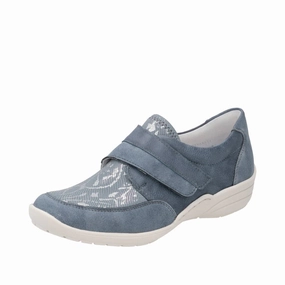 Office Friendly Simple Walk R7600-14 Velcro Blue Multi
