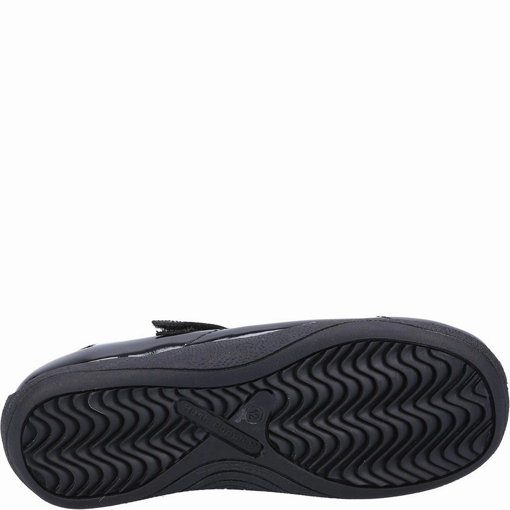 Hush Puppies Aria Patent Senior School Shoes Insole Comfort