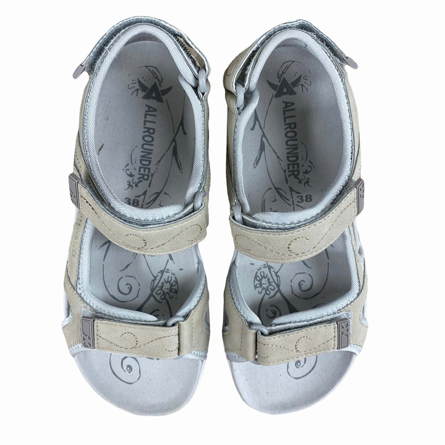 Larisa Light Grey/Glacier Grey Comfy Strap Rubber Outsole
