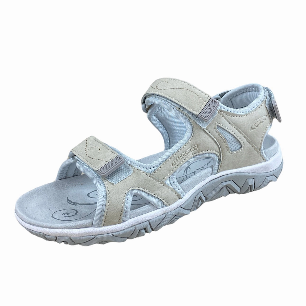Larisa Light Grey/Glacier Grey Knotted Straps Versatile Footwear