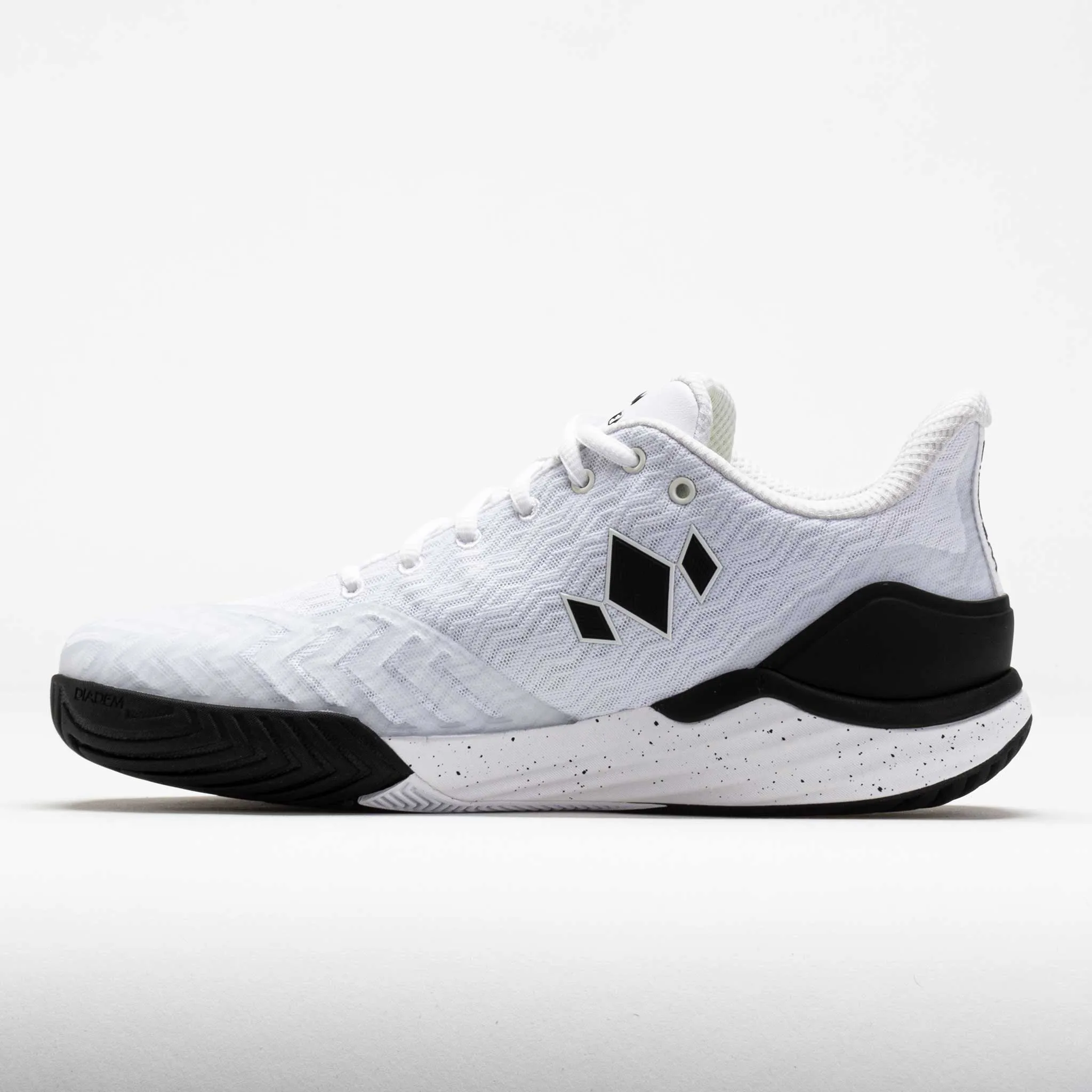 Diadem Court Burst Men's  White/Black GPS - enabled Foot Compression Sleeves