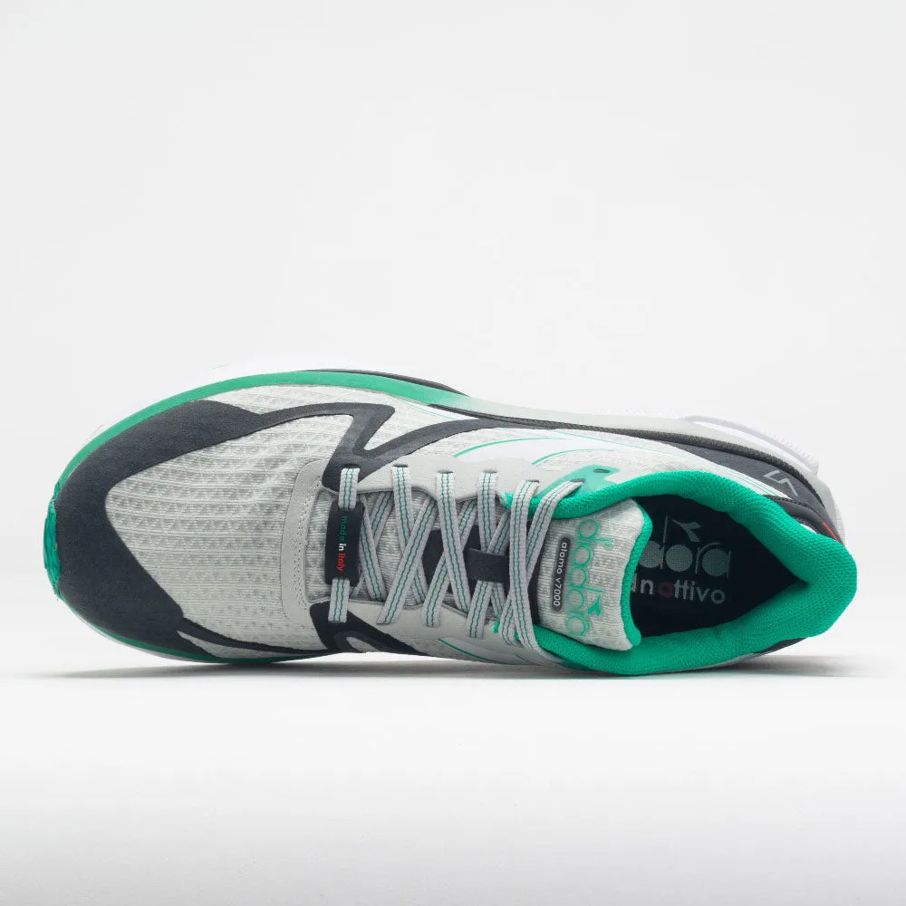 rubber - finish - design shoes Diadora Atomo v7000 Men's  Titanium Gray/White/Black