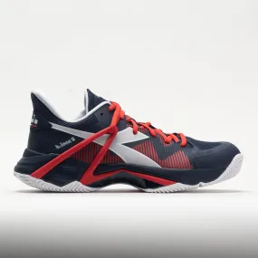 Mesh running for a way to stay involved in sports Diadora B.Icon 2 Clay Men's  Blue Corsair/White/Fiery Red