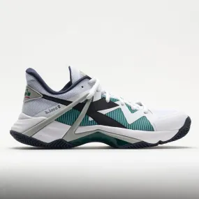 Diadora B.Icon 2 Clay Men's  White/Black/Blue Corsair track runner running gait analysis