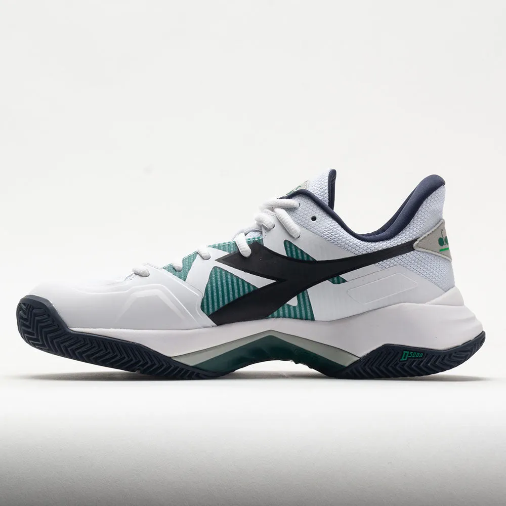 Diadora B.Icon 2 Clay Men's  White/Black/Blue Corsair Non-Slip Outsole