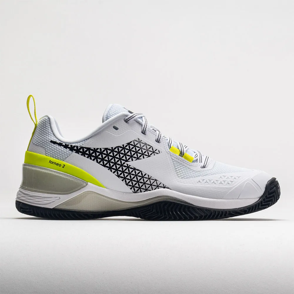 speed - oriented running gear Diadora Blushield Torneo 2 Clay Women's  White/Black/Evening Primros