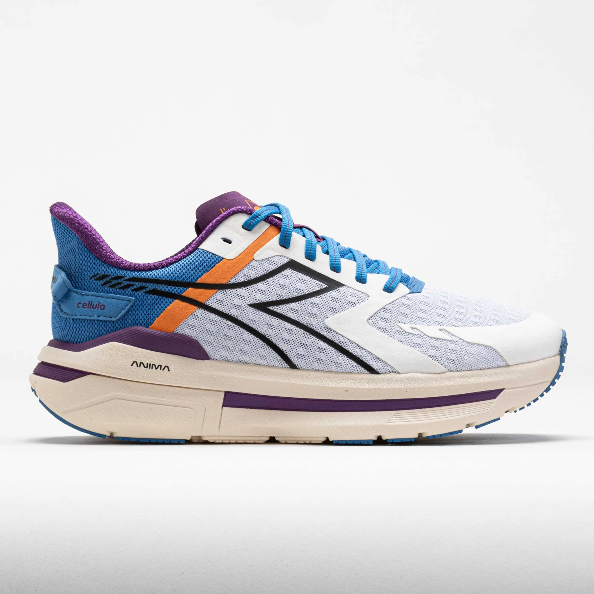 Diadora Cellula Men's  White/Pacific Coast/Sunset Purple continuous running shoe adaptability