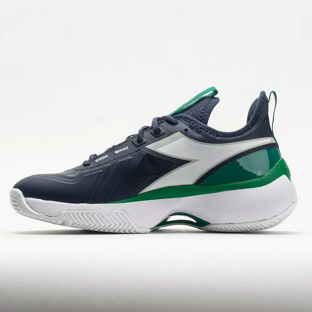 reinforced heel shoes Diadora Finale Clay Men's  Blue Corsair/White