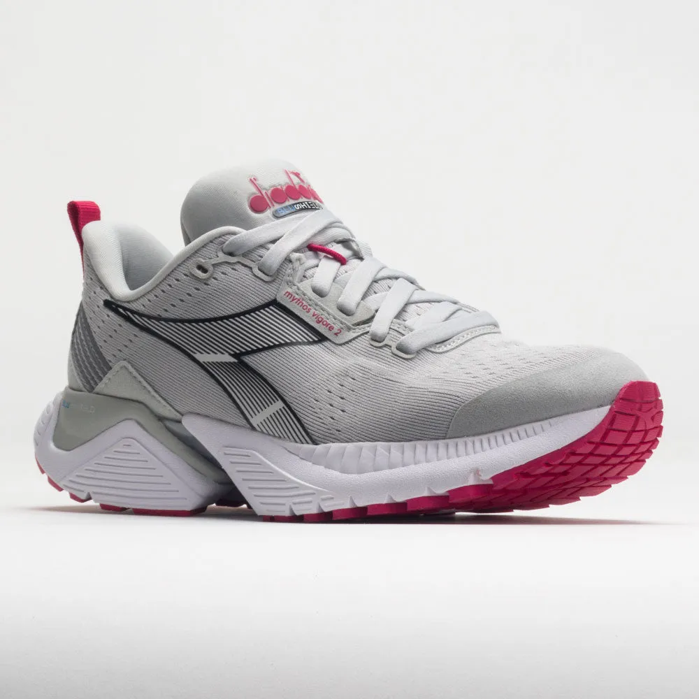 road running shoe alternative Easy Mobility Diadora Mythos Blushield Vigore 2 Women's  Silver DD/Black/Rubine Red