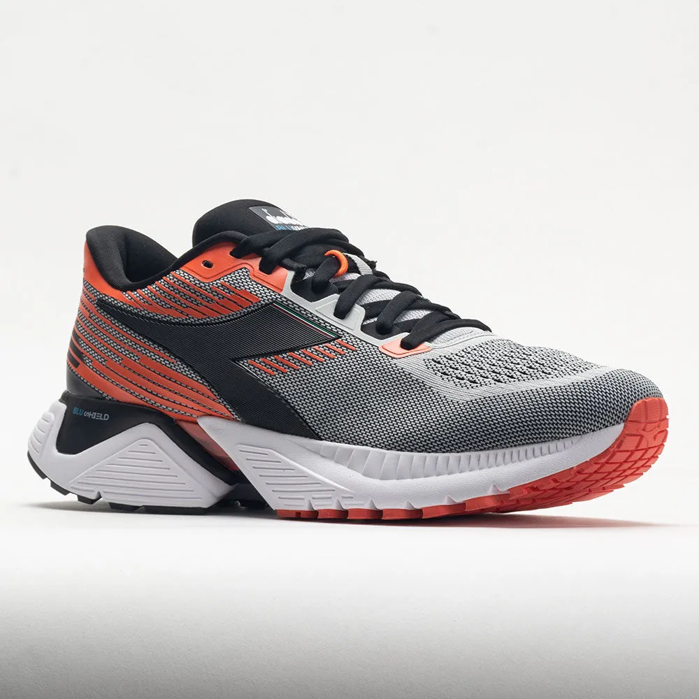 running for socializing Anti   Fatigue Diadora Mythos Blushield Vigore Men's  Silver/Black/Mandarin