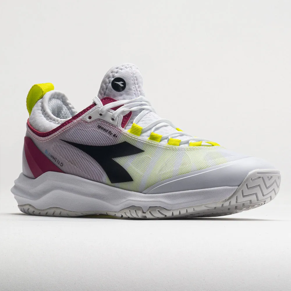 outdoor adventurers Diadora Speed Blushield Fly 4  AG Women's  White/Black/Vivacious