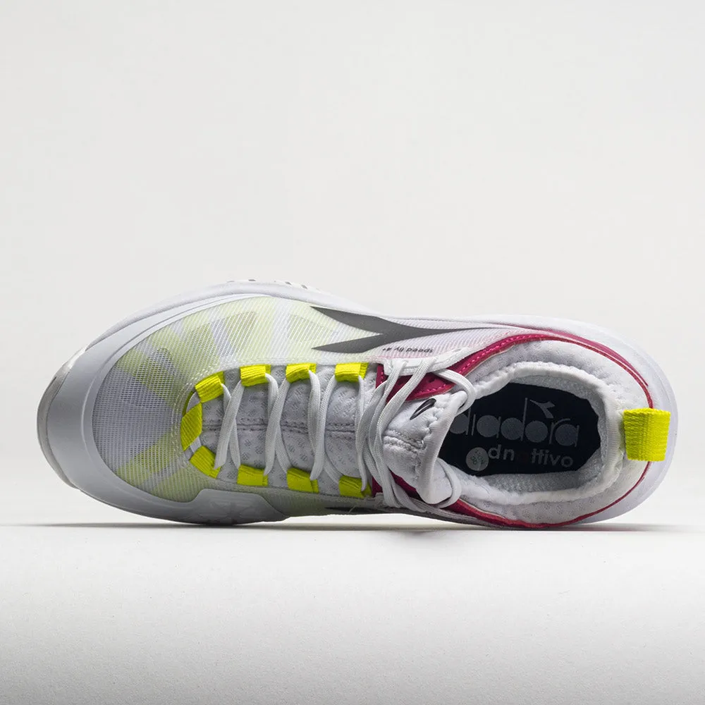 Comfort Molding Diadora Speed Blushield Fly 4  AG Women's  White/Black/Vivacious