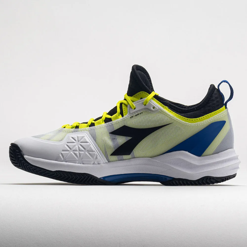 Velcro Closure Trendy Accessory Diadora Speed Blushield Fly 4  Clay Men's  White/Black/Deja Vu Blue