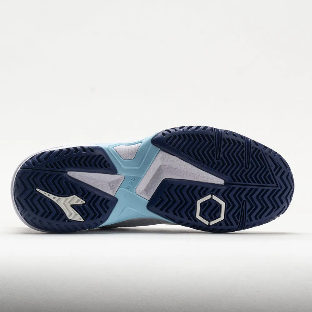 Diadora Trofeo 2 AG Pickleball Women's  White/Blueprint/Pink Yarrow hook and loop closure