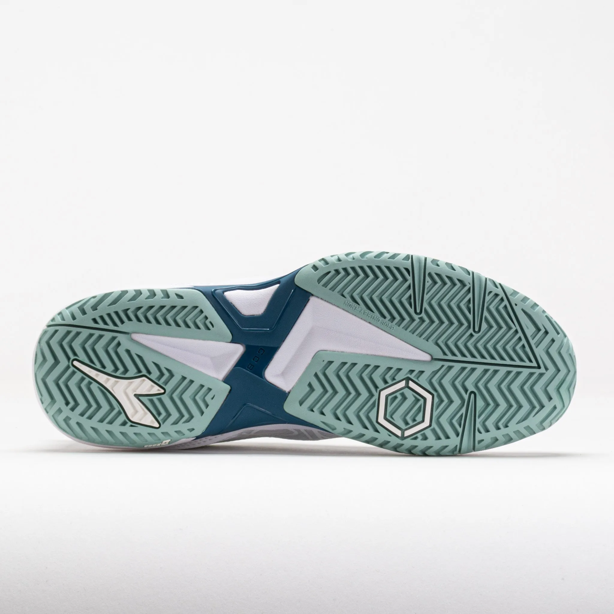 Diadora Trofeo 2 AG Pickleball Women's  White/Legion Blue odor - control insole shoes Marathon running