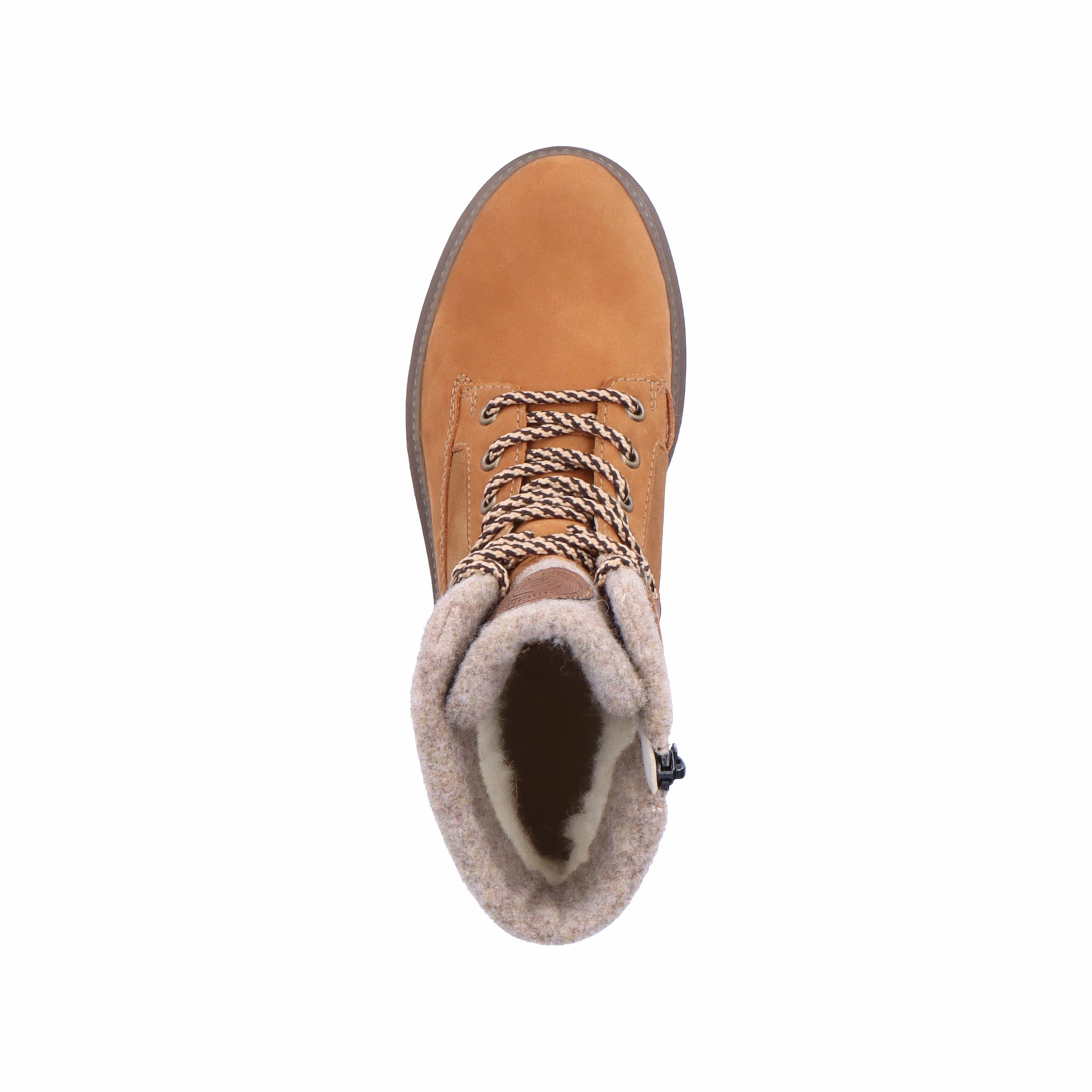 ReinforcedToe D0C77-22 Brown Lace/Zip Knit Cuff RTex