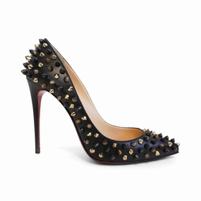 Christian Louboutin 'Pigalle Follies Spike' Heels - Women's 37.5 Fashionable Booties