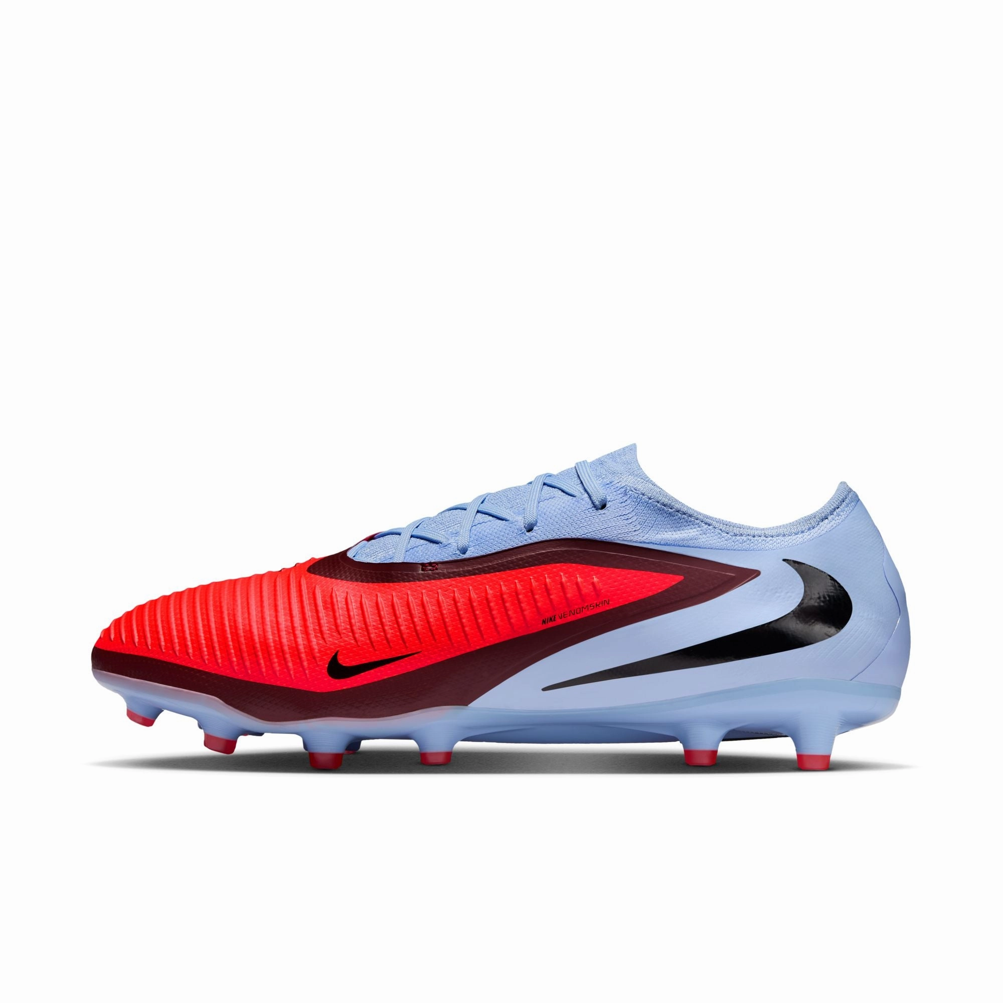 Nike Phantom 6 360 Pro FG AG Artificial Grass Soccer Cleats - Royal Tint/Bright Crimson Wide Control