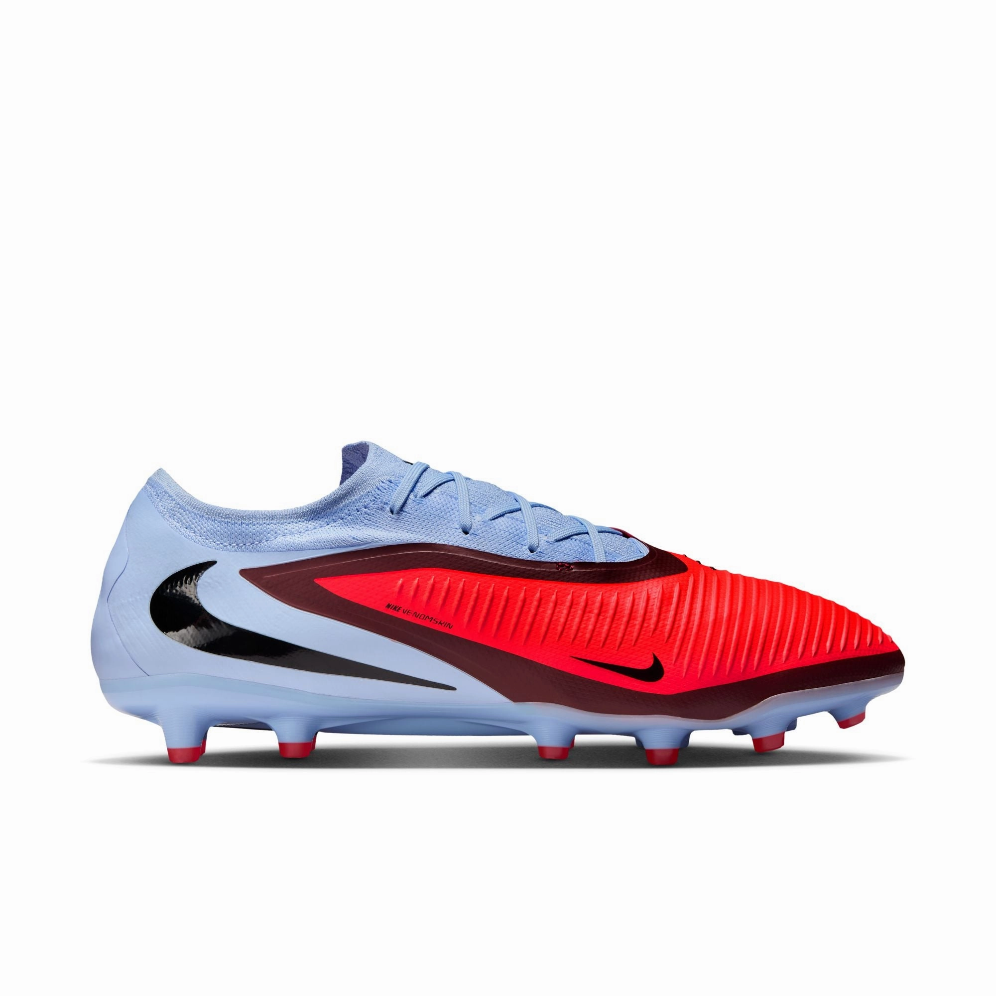 Nike Phantom 6 360 Pro FG AG Artificial Grass Soccer Cleats - Royal Tint/Bright Crimson Smooth Change Sharp Start